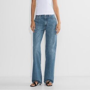 Denim Forum The Farrah hi rise wide leg jeans Blue size 28